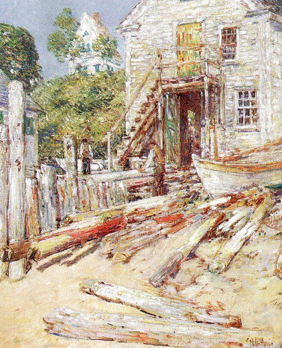 Rigger's Shop at Provincetown, Mass, Childe Hassam